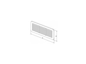 Mřížka větrací VMD 150x60B/0235