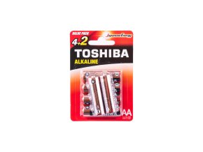 Baterie TOSHIBA AA LR6GCA BP-6C ALKALINE 1,5V
