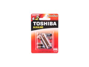 Baterie TOSHIBA AAA LR03GCA BP-6C  ALKALINE 1,5V