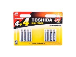 Baterie TOSHIBA AAA LR03GCP BP8MS4F ALKALINE 1,5V