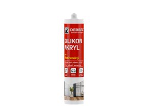 den braven silikon akryl 280 ml kartuse bila po vytvrzeni transparentni
