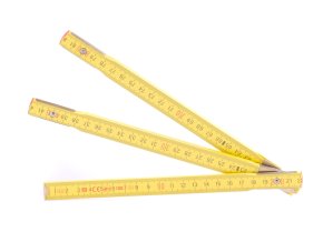 Metr skládací 1m METRIE žlutý