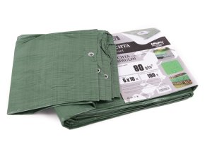 Plachta 80g ZELENÁ 6x10m