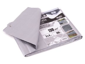 Plachta 130g ŠEDÁ 3x4m