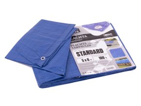 Plachta standard MODRÁ 5x6m