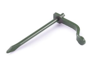 Skoba 200/10mm kulatá zelená