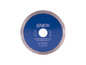 Kotouč diamantový plný 115 mm