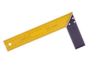 Úhelník ocel žlutý 25cm