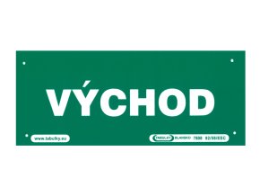 Tab. 21x8,7cm VÝCHOD