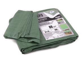 Plachta 80g ZELENÁ 8x12m