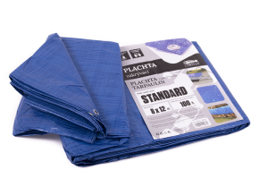 Plachta standard MODRÁ 8x12m