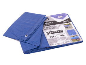Plachta standard MODRÁ 5x6m