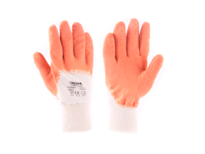 Rukavice RUBBY 9" bílo-oranžové