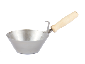 Naběračka OCEL 16cm dř.rukojeť