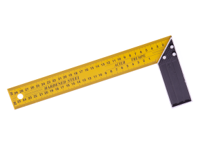 Úhelník ocel žlutý 30cm