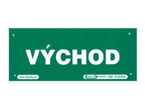 Tab. 21x8,7cm VÝCHOD