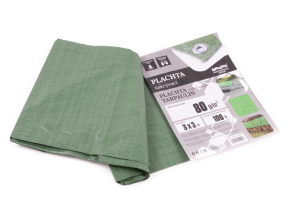 Plachta 80g ZELENÁ 3x3m