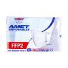 Respirátor FFP2, skládací, bílý, 1ks
