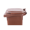 Popelnice hranatá 240l BIO-hnědá