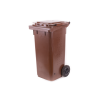 Popelnice hranatá 240l BIO-hnědá