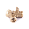 Adaptér MOSAZ 3/4", 2 vývody, STOP