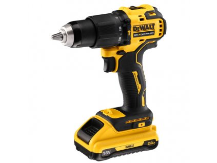 AKU BEZUHLÍKOVÁ PŘÍKLEPOVÁ VRTAČKA/ŠROUBOVÁK ,DCD709D2T DEWALT 2X BATERIE XR LI-ION 2,0 AH, KUFR T-STAK