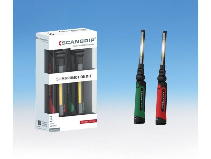 SCANGRIP SET 2* SLIM LED svítilna (5612) 3,8V/2,8Ah, 250-500lm, ultratenká, IP30, 0439