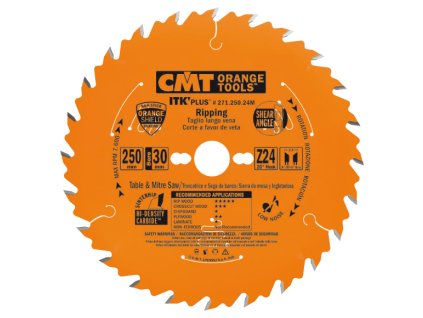 CMT ITK Ultra tenký kotouč pro podélné řezy - D250x2,4 d30 Z24 HW