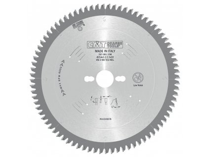 CMT Pilový kotouč na lamino, plast a neželezné kovy - D260x2,8 d30 Z80 HW Odhlučněný