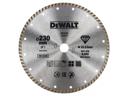 DeWalt DT3732 Diamantové kotouče Turbo pro suché řezání