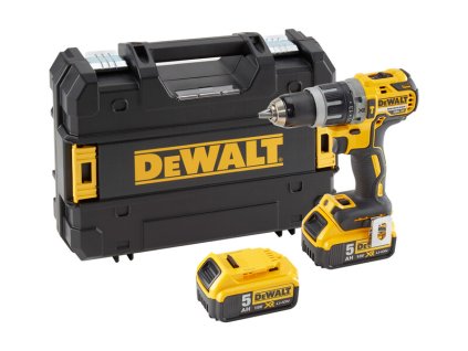 AKU BEZUHLÍKOVÁ PŘÍKLEPOVÁ VRTAČKA/ŠROUBOVÁK ,DCD796P2 DEWALT 2X BATERIE XR LI-ION 5,0 AH, KUFR T-STAK