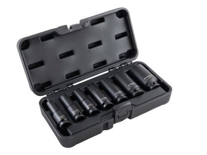 Sada rázových hlavic prodloužených 1/2" 10-30mm 7.dílů Kennnedy