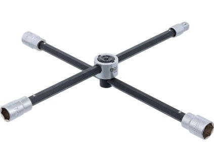 Křížový klíč BGS101456 na kola osobních automobilů 17 x 19 x 22 x 1/2" s kluzným kloubem