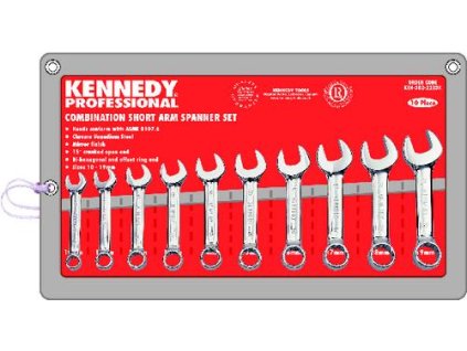 Sada očkoplochých klíčů krátkých, vel 10-19 mm, KEN5822225K, CROMWELL