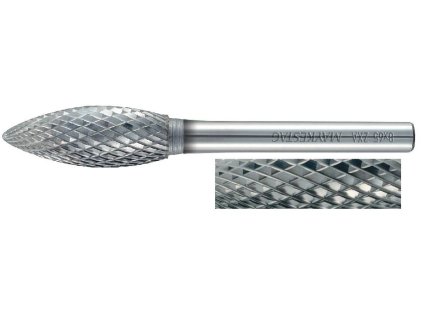 12x75 mm B, typ ostří 4, SK technická fréza, průměr upínací stopky 6 mm