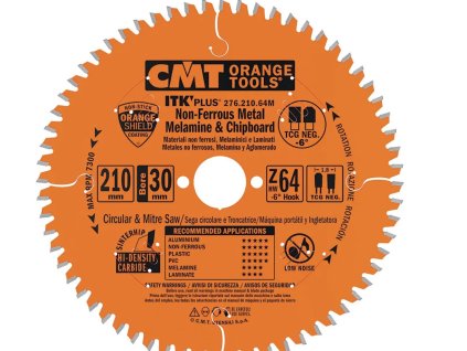 CMT ITK Ultra tenký kotouč na lamino, plast a neželezné kovy - D305x2,8 d30 Z96 HW