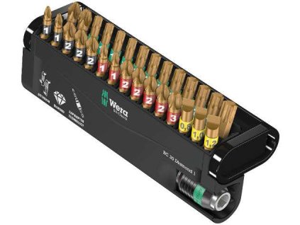 Wera 057431 Bity Bit-Check 30 Diamond 1 s držákem 889/4/1 K (Sada 30 dílů)