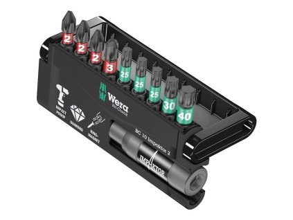 Wera 057682 Bity 1/4" Bit-Check 10 Impaktor 2 (Sada 10 dílů)