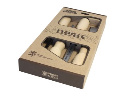 NAREX 8631 10 sada plochých dlát WOOD LINE PROFI 4 ks