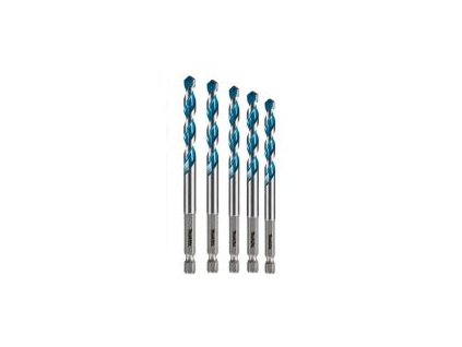 MAKITA E-25432 sada vrtáků TCT se stopkou 1/4" šestihran multimateriál
