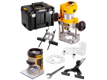 DeWALT DCW604NT Aku komb. frézka XR (18V/8mm/bez aku), kufr