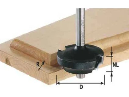 FREZA NA VÝPLNĚ DVÍŘEK Festool HW s 12mm stopkou 12MM