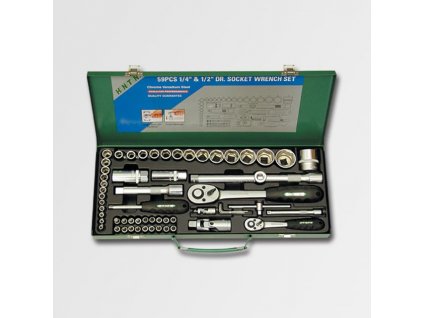 1/4"-1/2" Sada hlavic 59 dílů Honiton