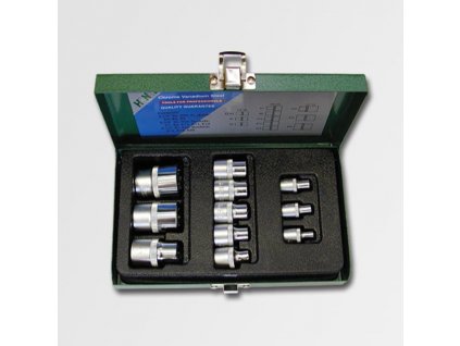 1/4"-3/8"-1/2" Sada hlavic  TRX  E4-E20 11dílů Honiton