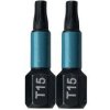 MAKITA B-63666 torzní bit 1/4" Impact Black T15, 25mm 2 ks