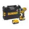 AKU BEZUHLÍKOVÁ PŘÍKLEPOVÁ VRTAČKA/ŠROUBOVÁK ,DCD796P2 DEWALT 2X BATERIE XR LI-ION 5,0 AH, KUFR T-STAK