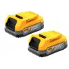 DeWALT DCBP034E2 18V 1,7Ah POWERSTACK sada 2x akumulátorů
