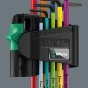 Wera 024335 Zástrčné klíče Torx 967/9 TX BO Multicolour 1, BlackLaser (Sada 9 dílů)