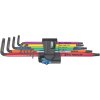 Zástrčné klíče Torx 967/9 TX XL Multicolour HF 1. Sada 9 ks dlouhých klíčů s přidržovací f