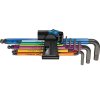 Wera 022210 Zástrčné klíče inbus 950/9 Hex-Plus Multicolour HF 1, BlackLaser s přidržovací funkcí (Sada 9 dílů)
